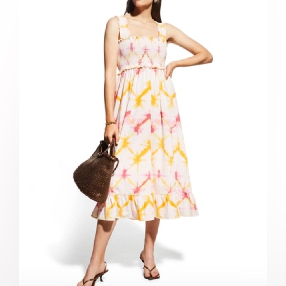 Rails Rumi dip dyed smocked dress
